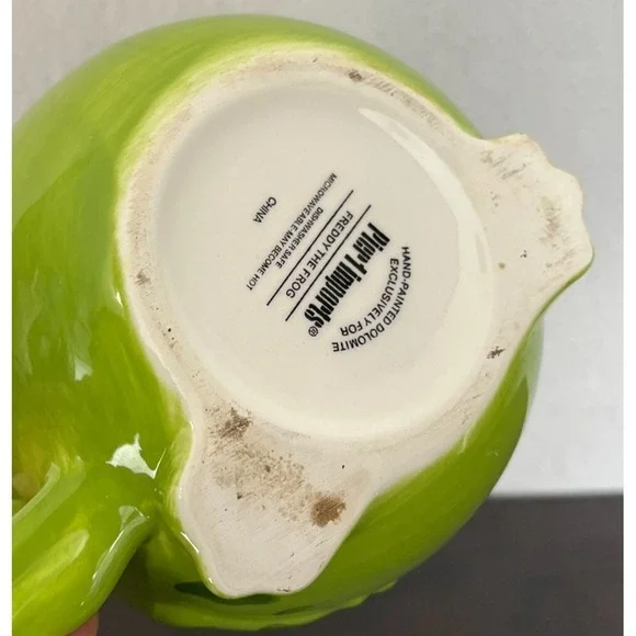 PIER 1 One Imports Freddy The Frog Coffee Cup Mug Planter Ceramic Sunflower Cute - Picture 7 of 10